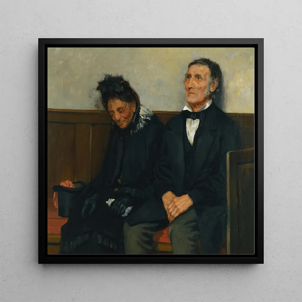 Darby and Joan - James Charles — framed artwork on a wall