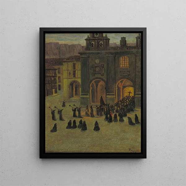 Good Friday morning at Ordua - Darío de Regoyos — framed artwork on a wall