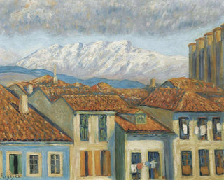 Rentera and the mountains of Aya - Darío de Regoyos — artwork view
