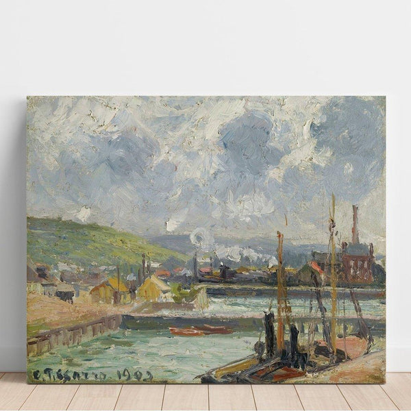 Reproduction of the painting Darse de Pêche et Bassin Duquesne, Dieppe - Camille Pissarro