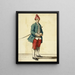 an athletic character - David Allan — framed artwork on a wall