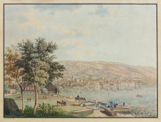 Vue of the city of Zug and Lake Zug - David Alois Schmid — artwork view