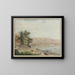 Vue of the city of Zug and Lake Zug - David Alois Schmid — framed artwork on a wall