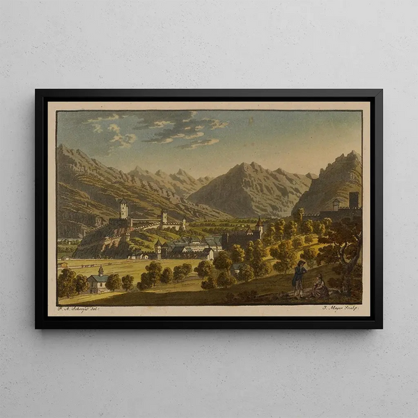 Bellinzone - David Alois Schmid — framed artwork on a wall
