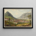 Coire depuis la colline épiscopale vers Galanda - David Alois Schmid — framed artwork on a wall