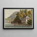 the Tell Plate on Lake of the Four Cantons in the canton of Uri - David Alois Schmid — framed artwork on a wall