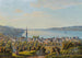 View of Horgen, Lake Zurich - David Alois Schmid — artwork view