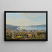 View of Horgen, Lake Zurich - David Alois Schmid — framed artwork on a wall