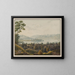 Vue de Rapperswil vers Lachen, lac de Zurich - David Alois Schmid — framed artwork on a wall