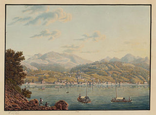 View of the city of Lugano - David Alois Schmid — artwork view