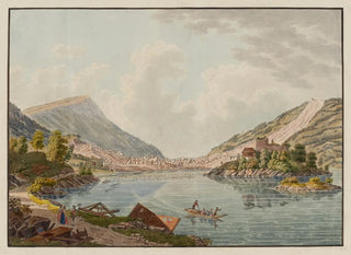 Vue d'une partie du lac de Lovertz et de l'île de Schwanau - David Alois Schmid — artwork view
