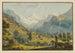Vue prise au passage de Wengernalp vers le fond de la vallée de Lauterbrunnen - David Alois Schmid — artwork view