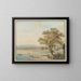 View of the Zug district - David Alois Schmid — framed artwork on a wall