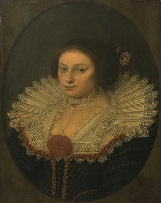 Portrait Painting of Aertje Witsen 1599-1652 - David Bailly — artwork view