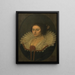 Portrait Painting of Aertje Witsen 1599-1652 - David Bailly — framed artwork on a wall