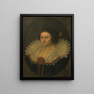 Portrait Painting of Aertje Witsen 1599-1652 - David Bailly — framed artwork on a wall