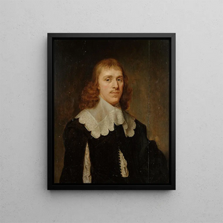 Portrait of Dirck van Egmond van de Nijenburg 1614-1663 - David Bailly — framed artwork on a wall