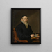 Portrait of a Man Possibly Botanist - David Bailly — framed artwork on a wall