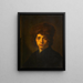 Young man with a fur hat - David Bailly — framed artwork on a wall