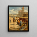 A Market in Cairo - David Bates — framed artwork on a wall