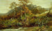 Autumn River Scene, the stream - David Bates — artwork view
