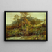 Autumn River Scene, the stream - David Bates — framed artwork on a wall