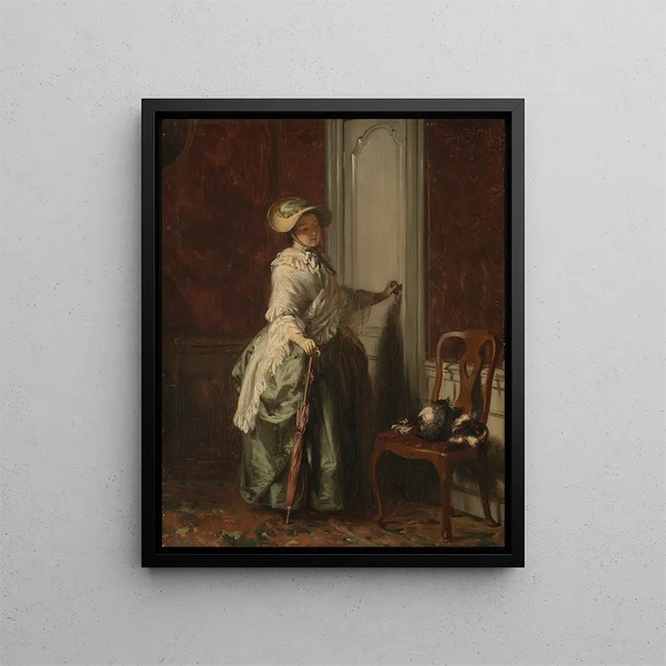 Going out - David Bles — framed artwork on a wall