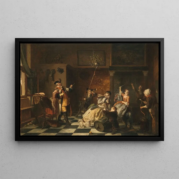 Les Parricides Chacun selon sa nature - David Bles — framed artwork on a wall