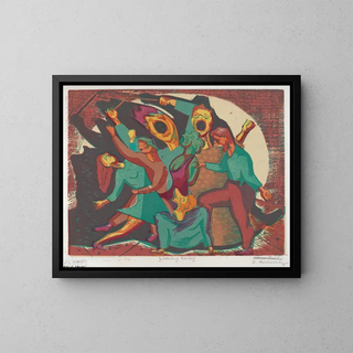 Dance Jitterbug - David Burke — framed artwork on a wall