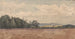 Landscape painting with a plowed field in the foreground - David Charles Read — artwork view
