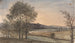 Landscape painting with trees and river in the background - David Charles Read — artwork view