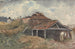 Landscape with Two Figures Near an Old Building - David Charles Read — artwork view