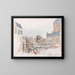 a French market - David Cox — framed artwork on a wall
