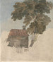 Chalet and trees painting - David Cox — artwork view