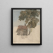 Chalet and trees painting - David Cox — framed artwork on a wall