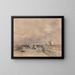 The port of Dieppe, fresh wind - David Cox — framed artwork on a wall