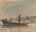 fishermen pulling a net - David Cox — artwork view