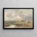 Landscape Painting with Travelers - David Cox — framed artwork on a wall