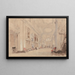 Library long at Blenheim Palace - David Cox — framed artwork on a wall