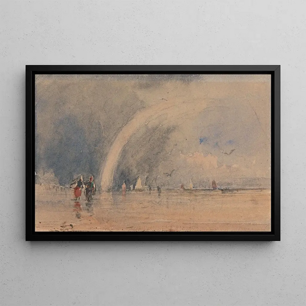 Les sables de Morecambe - David Cox — framed artwork on a wall