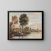 on the Thames - David Cox — framed artwork on a wall