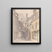 Place Saint-Barthélemy Rouen - David Cox — framed artwork on a wall