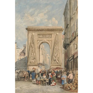 David Cox - Porte Saint Denis Paris.webp