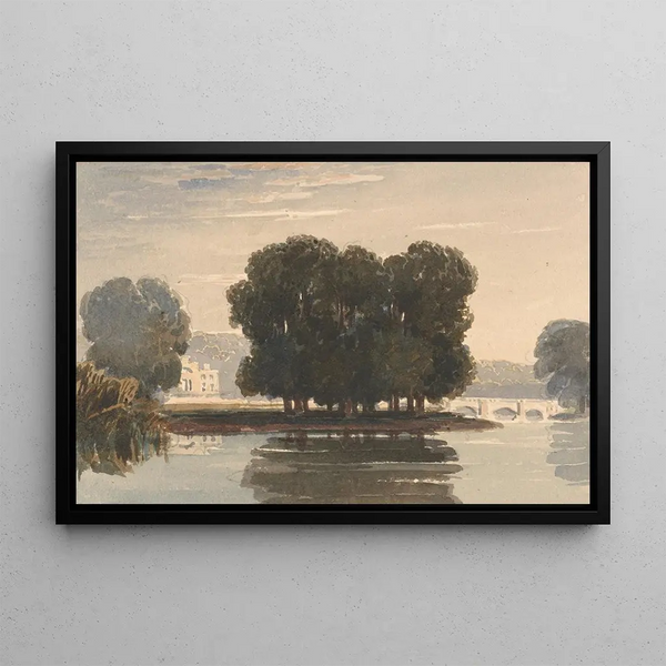 Pont de Richmond - David Cox — framed artwork on a wall