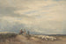 Cavaliers avec moutons près d'un estuaire - David Cox — artwork view
