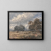 Guarding the flock on a windy day - David Cox — framed artwork on a wall
