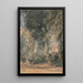 Les portes de l'abbaye regardant vers la maison de Greenfield - David Cox — framed artwork on a wall