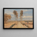 L'avenue des peupliers d'après Hobbema - David Cox — framed artwork on a wall