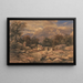 The Salmon Trap - David Cox — framed artwork on a wall