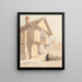 The school walk - David Cox — framed artwork on a wall